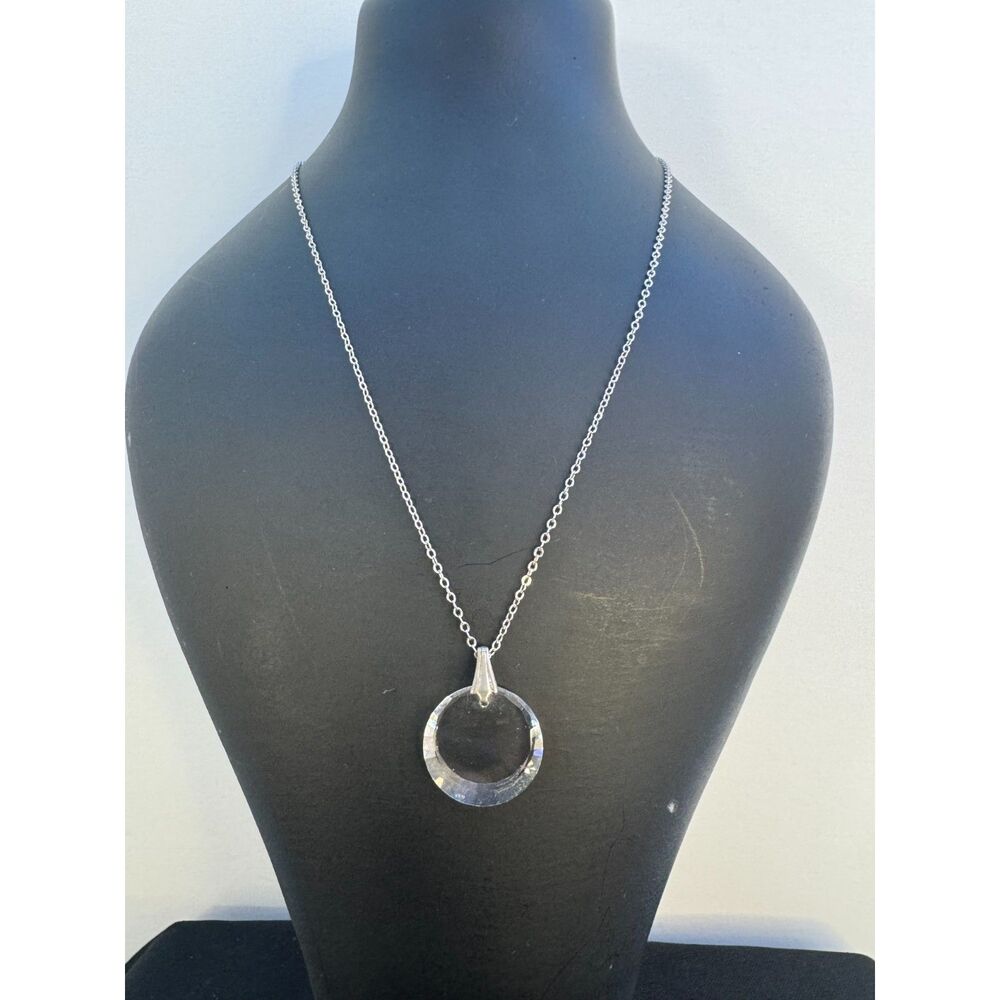 Dainty Vintage Crystal Pendant Necklace